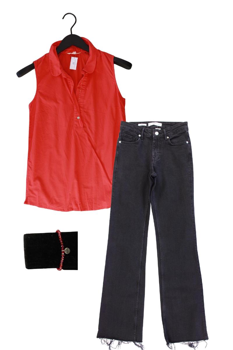 Second Hand Outfit Größe XS mit Esprit Ärmellose Bluse in Gr. 32 und Armband