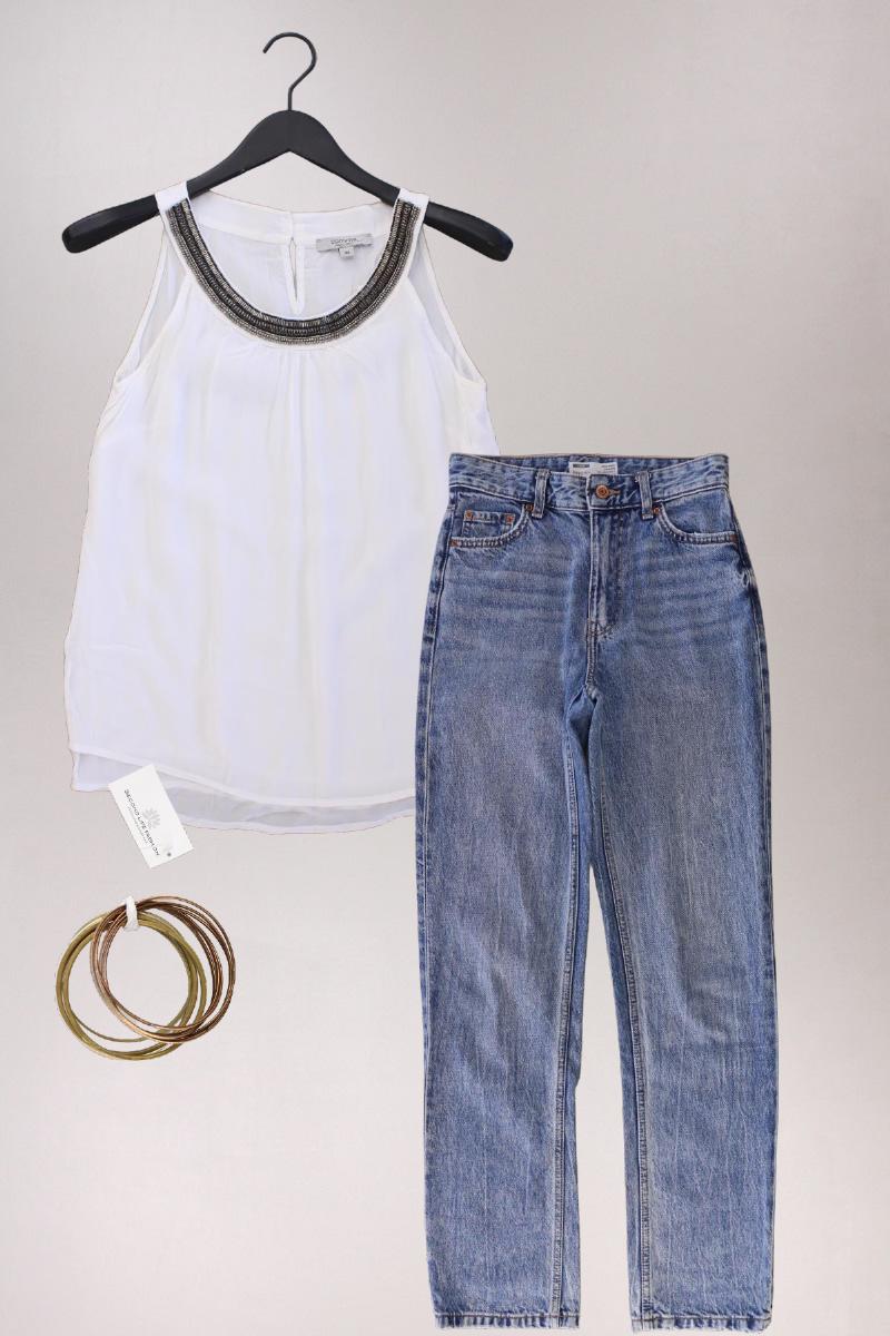 Second Hand Outfit Größe XS mit comma, Ärmellose Bluse in Gr. 34 und Armband