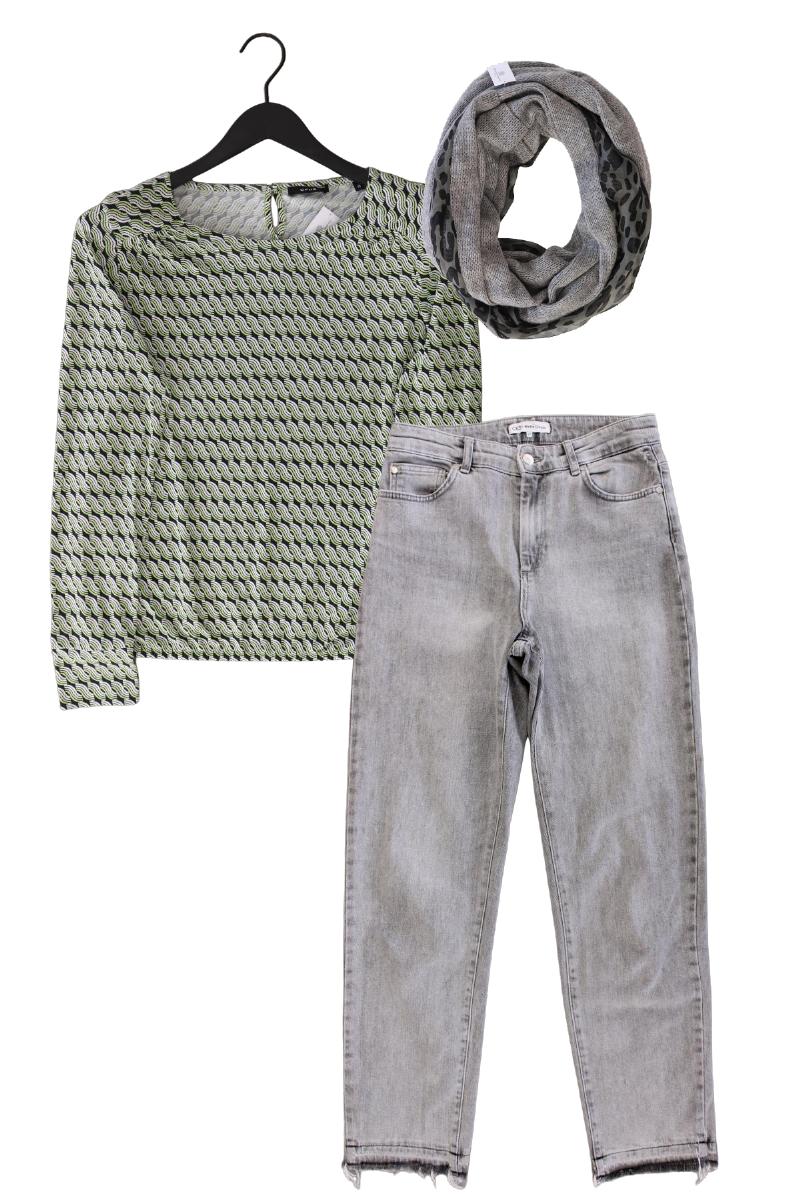 Second Hand Outfit Größe M mit Opus Longsleeve-Shirt in Gr. 38 und Schal