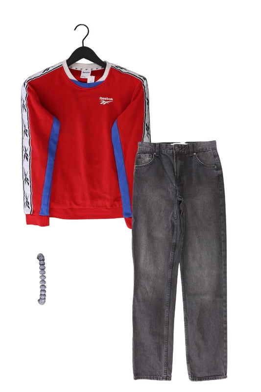 Second Hand Outfit Größe XS mit Reebok Langarmpullover in Gr. XS und Armband