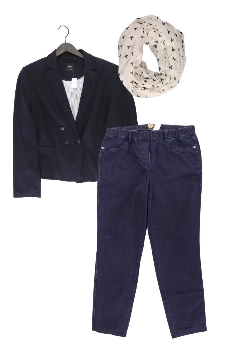 Second Hand Outfit Größe XL mit Zero Regular Blazer in Gr. 44 und Tuch