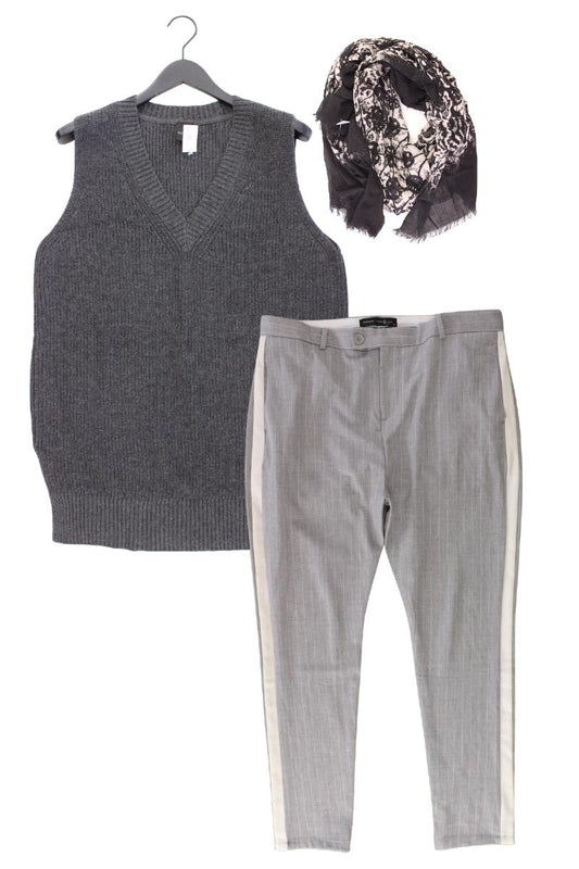 Second Hand Outfit Größe XL mit Madeleine Classic Pullunder in Gr. 46 und Tuch