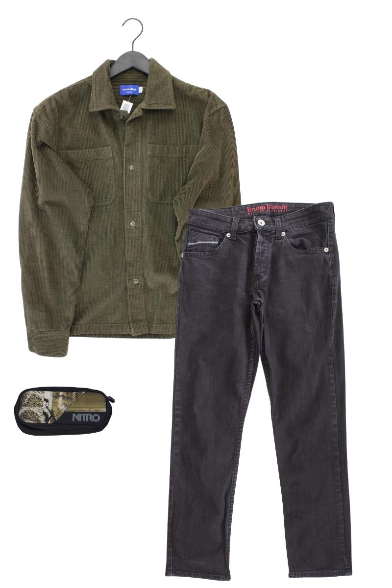 Second Hand Outfit Größe S mit Jack & Jones Cordhemd in Gr. S und Accessoire