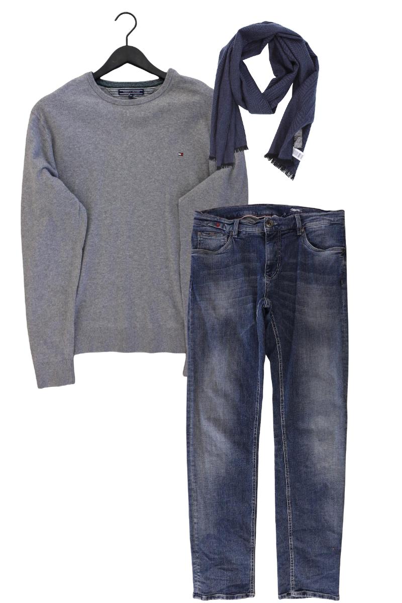 Second Hand Outfit Größe XXL mit Tommy Hilfiger Feinstrickpullover in Gr. XXL