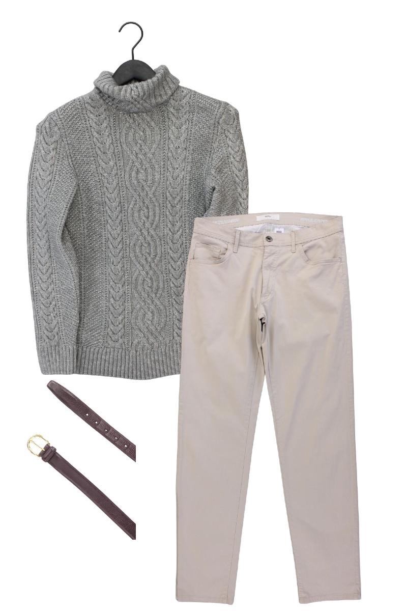 Second Hand Outfit Größe S mit Reserved Rollkragenpullover in Gr. S und Gürtel