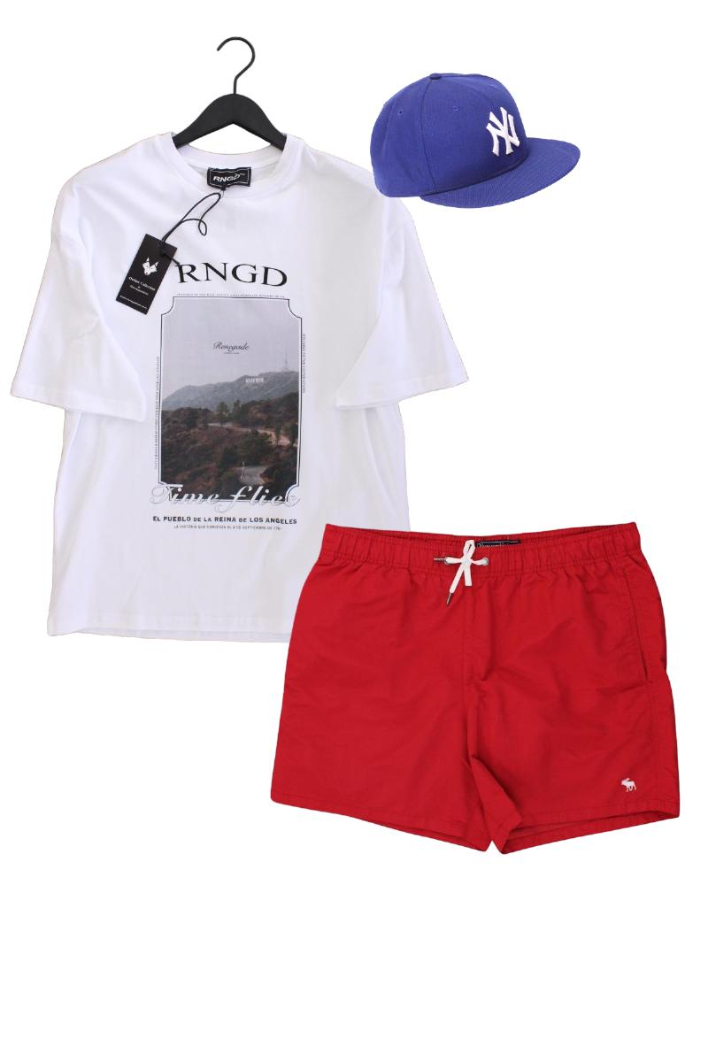 Second Hand Outfit Größe M mit Printshirt in Gr. M und Accessoire