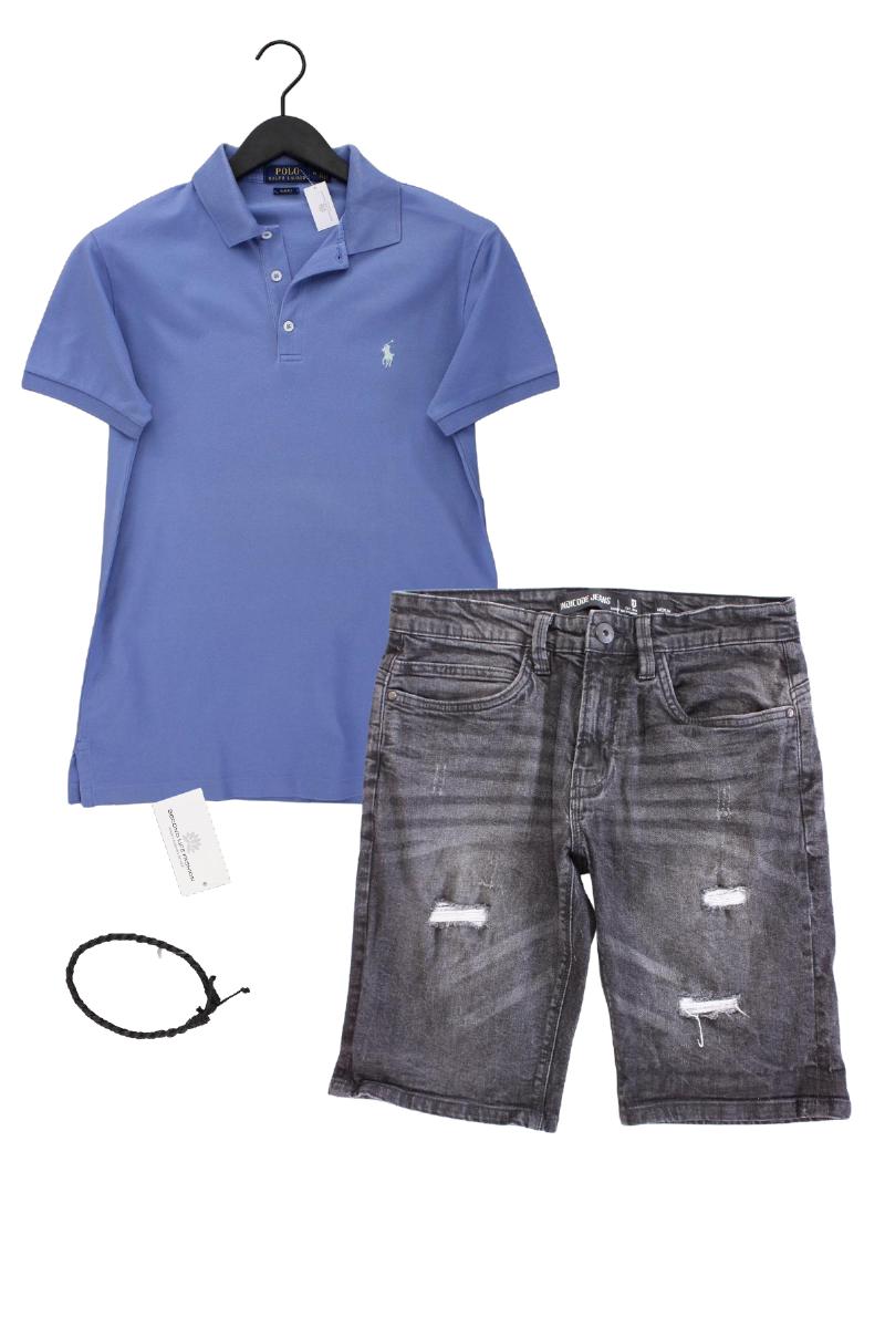 Second Hand Outfit Größe M mit Polo Ralph Lauren Poloshirt in Gr. M und Armband