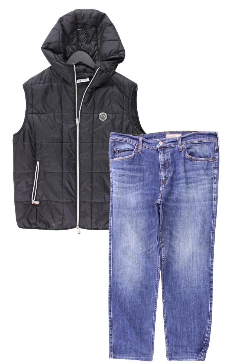 Second Hand Outfit Größe L mit Armani Exchange Kapuzenweste in Gr. L