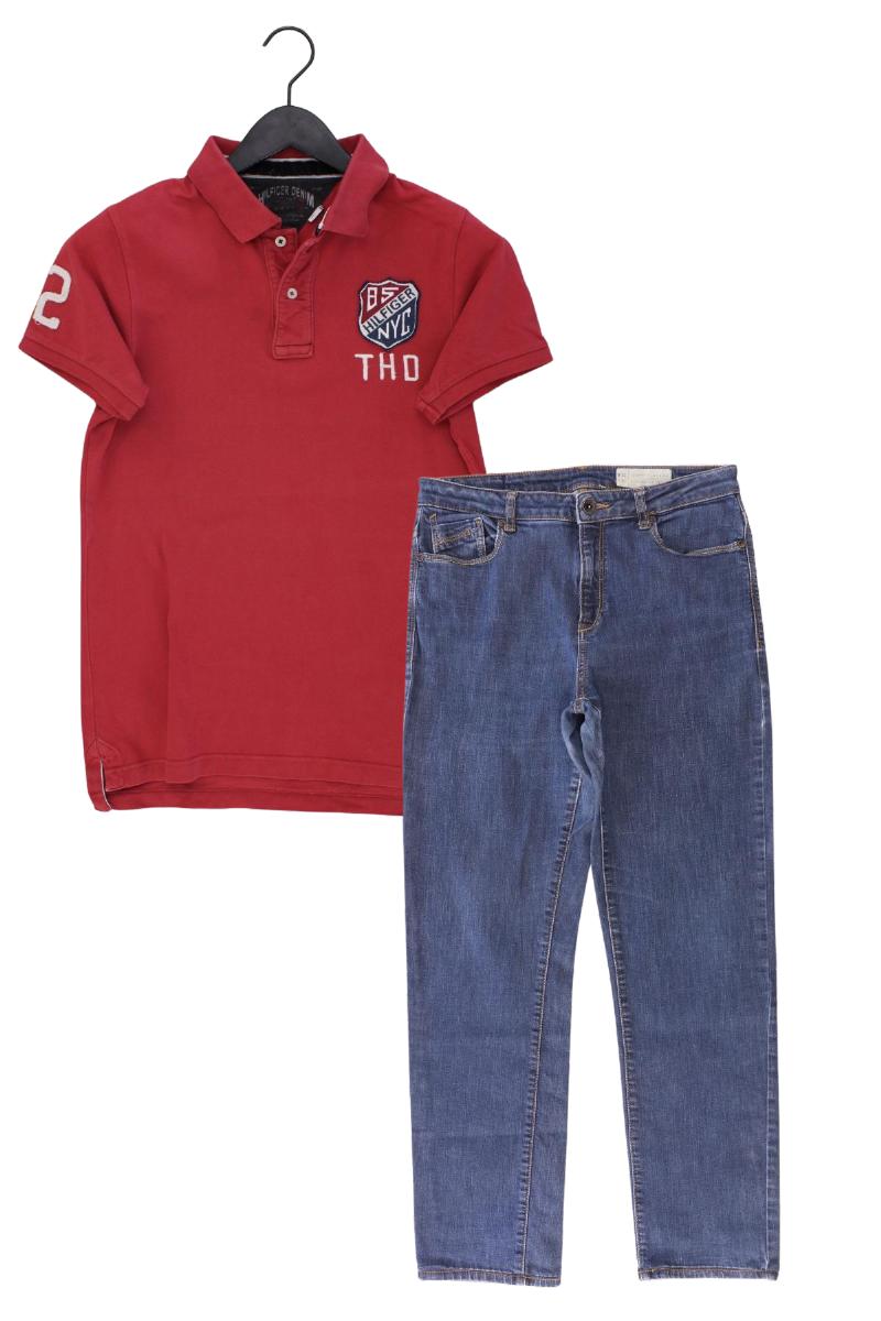Second Hand Outfit Größe S mit Hilfiger Denim Poloshirt in Gr. S