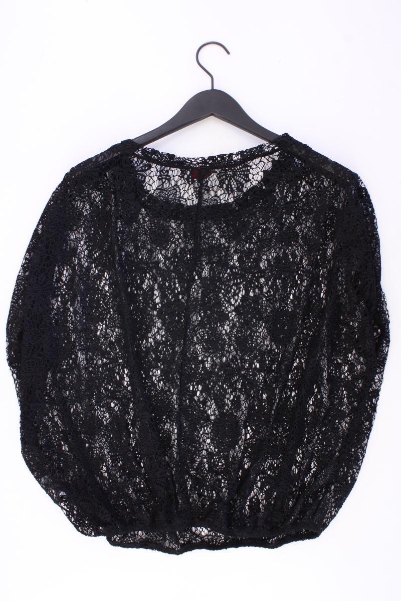 Buffalo Häkelshirt Gr. 36/38 neuwertig Kurzarm schwarz aus Polyester