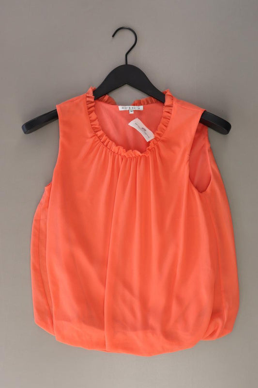 mint & berry Bluse Neon Gr. 36 Ärmellos orange aus Polyester