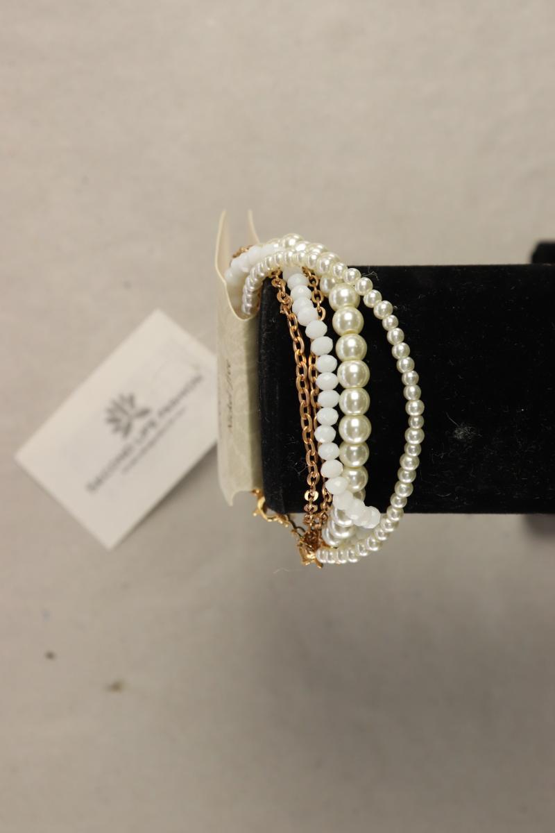 Clayre & Eef Armband neu mit Etikett weiß