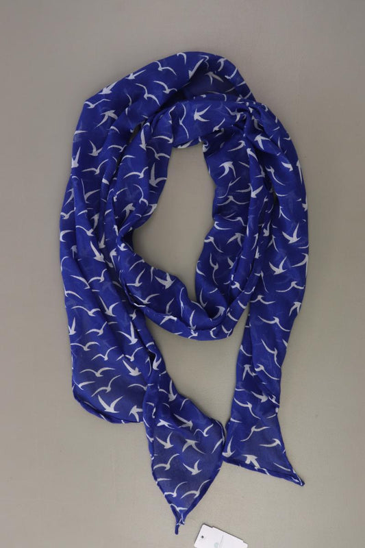 Tuch mit Vogelmuster blau