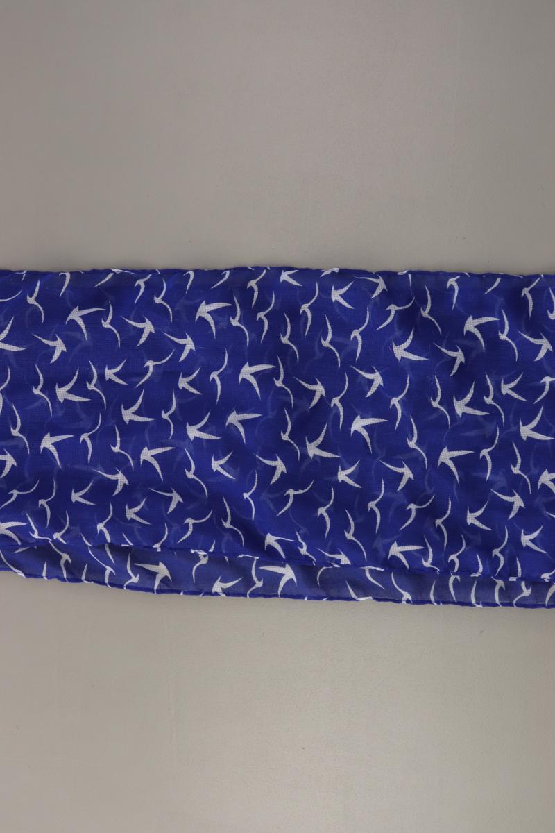 Tuch mit Vogelmuster blau