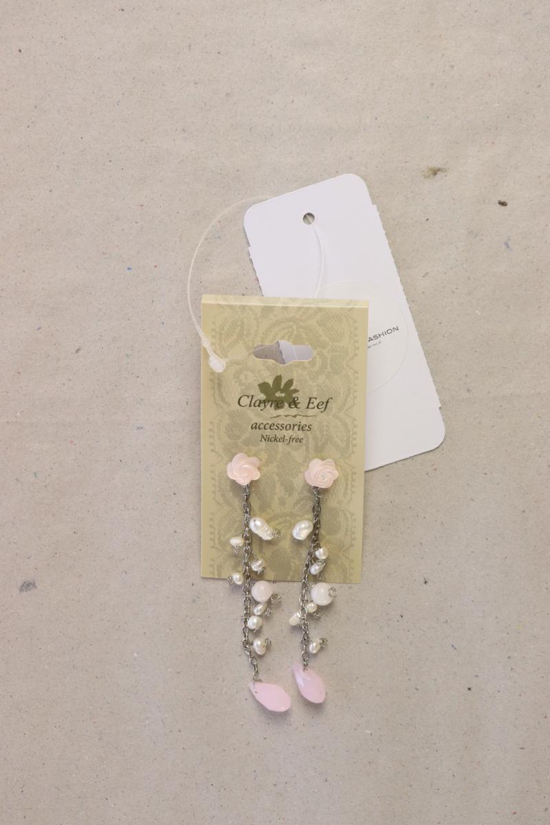 Clayre & Eef Ohrringe neu mit Etikett rosa