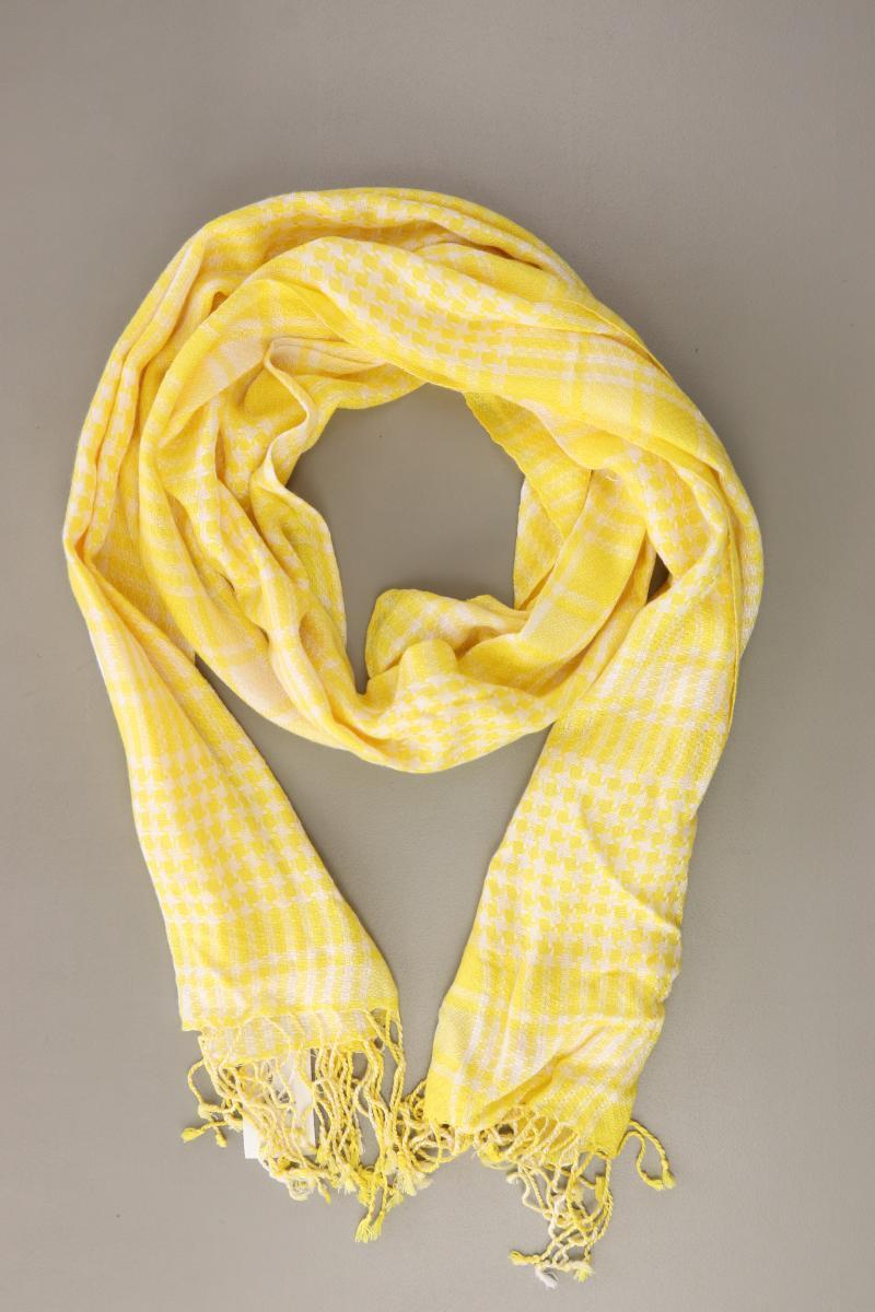 Tuch kariert gelb aus Viskose