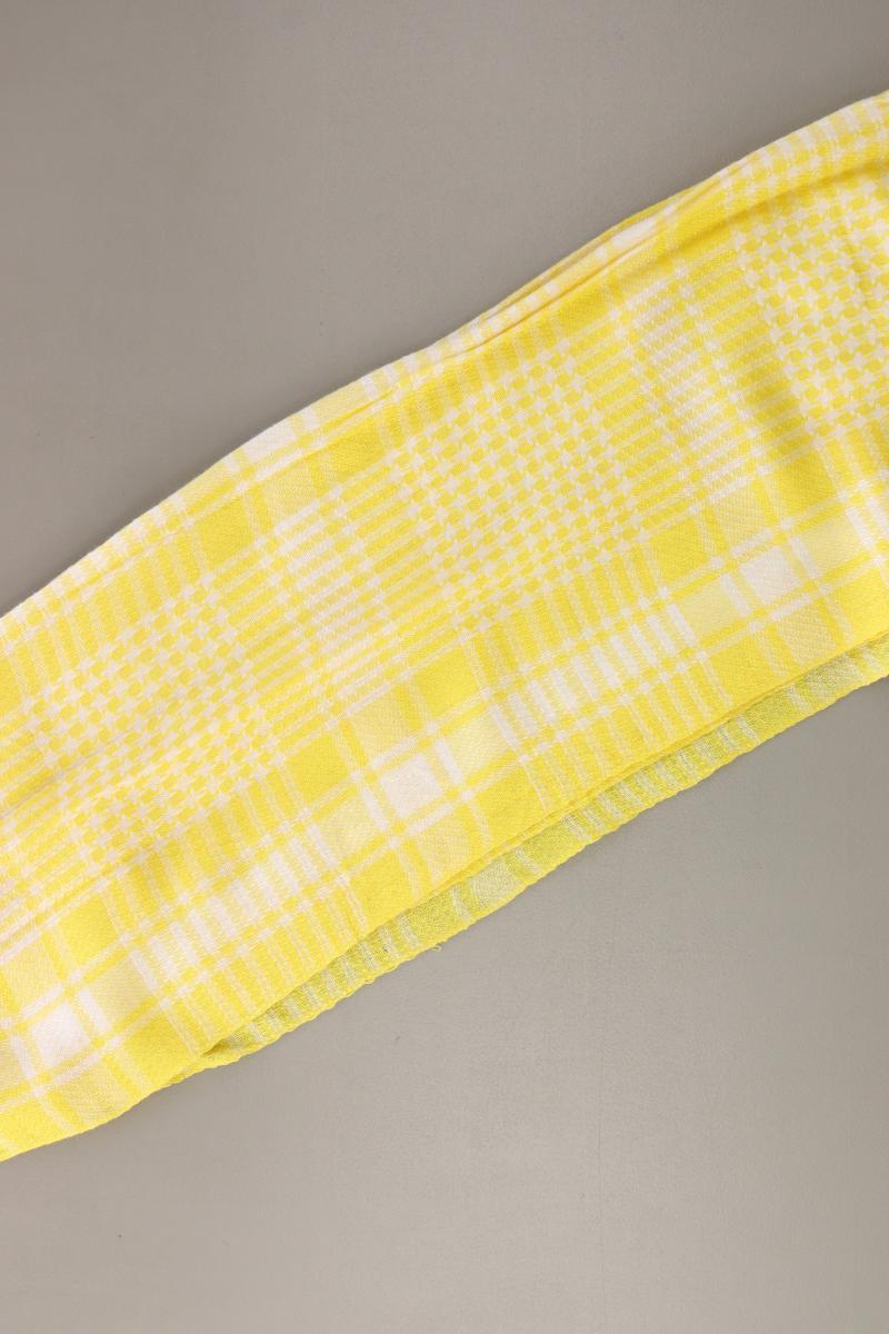 Tuch kariert gelb aus Viskose