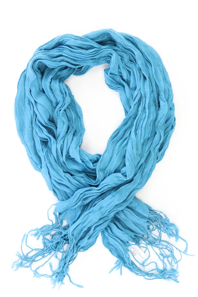 Schal neuwertig blau aus Polyester