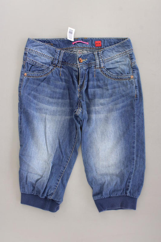 QS by s.Oliver Jeansshorts Gr. 36 blau aus Baumwolle