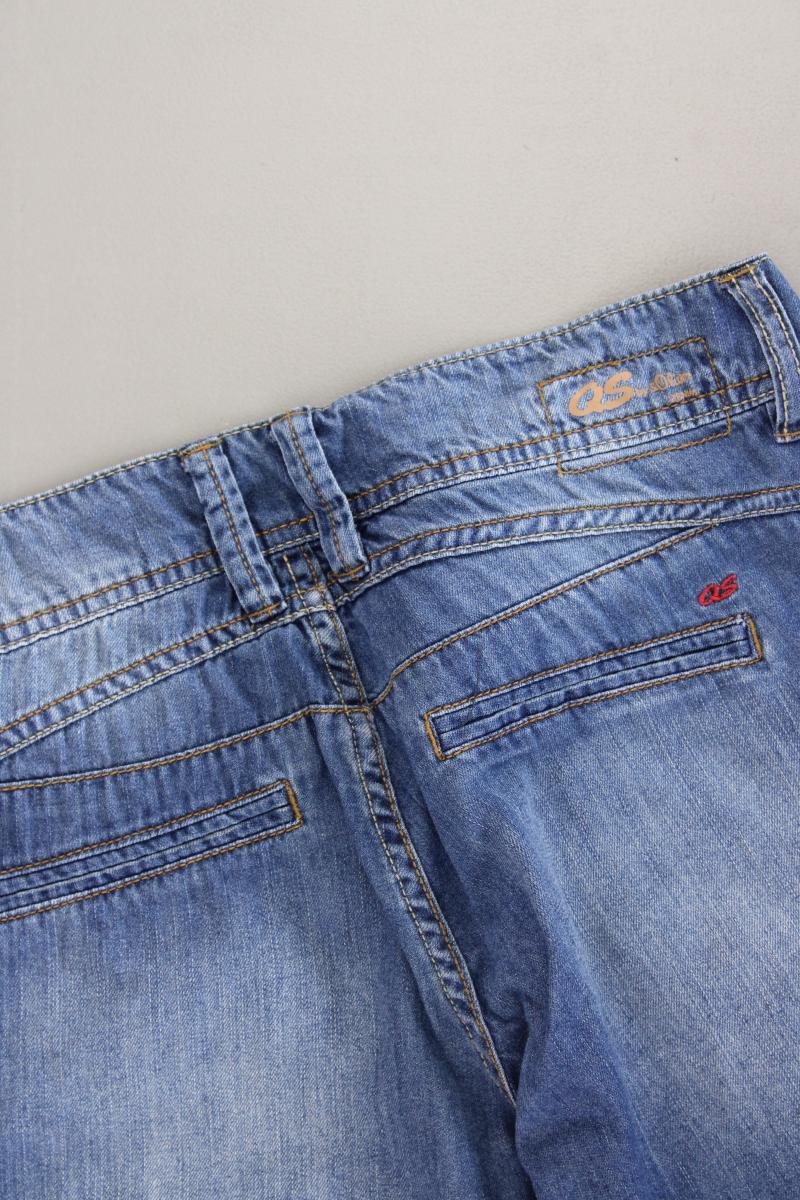QS by s.Oliver Jeansshorts Gr. 36 blau aus Baumwolle