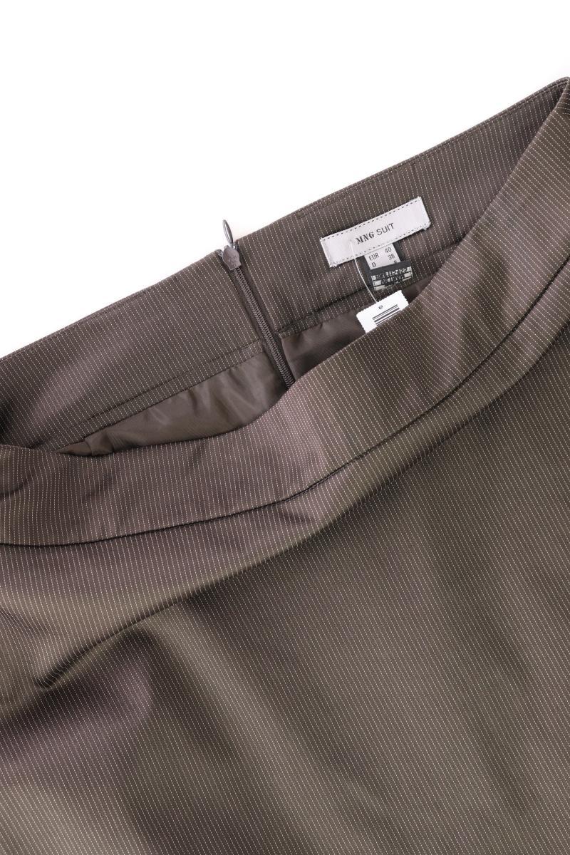 Mango Bleistiftrock Gr. 38 gestreift braun aus Polyester