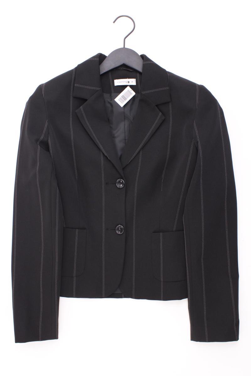 comma, Classic Blazer Gr. 34 gestreift schwarz aus Polyester