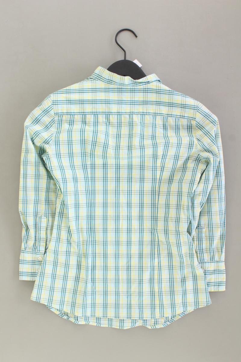 United Colors of Benetton Karobluse Gr. XS kariert Langarm grün aus Baumwolle