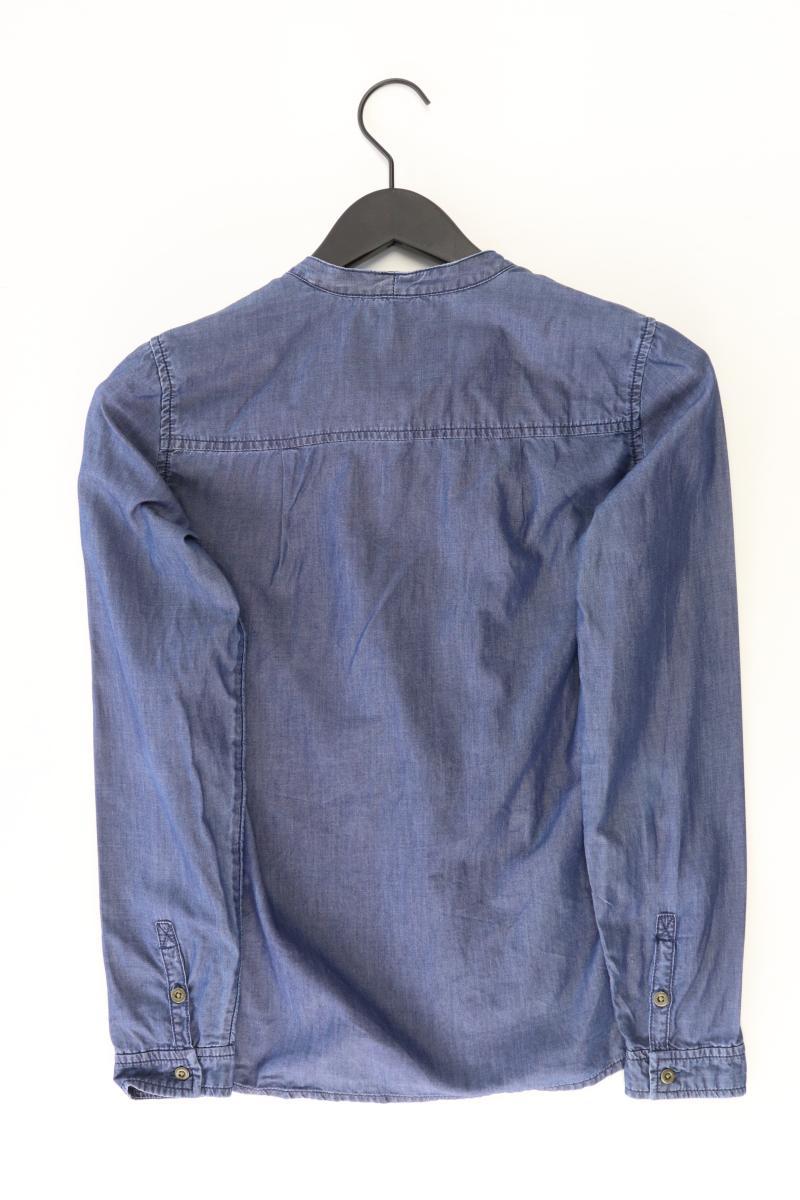 edc by Esprit Jeansbluse Gr. XS Langarm blau aus Baumwolle