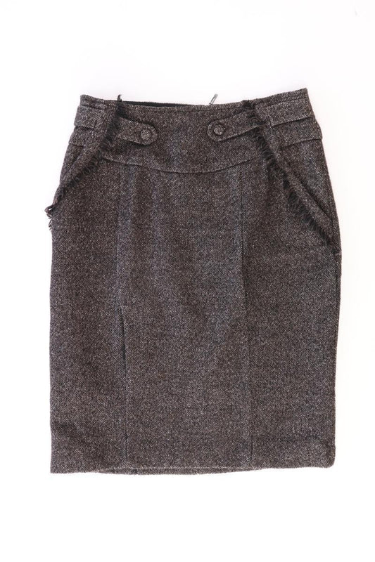 Mango Bleistiftrock Gr. 36 braun aus Baumwolle