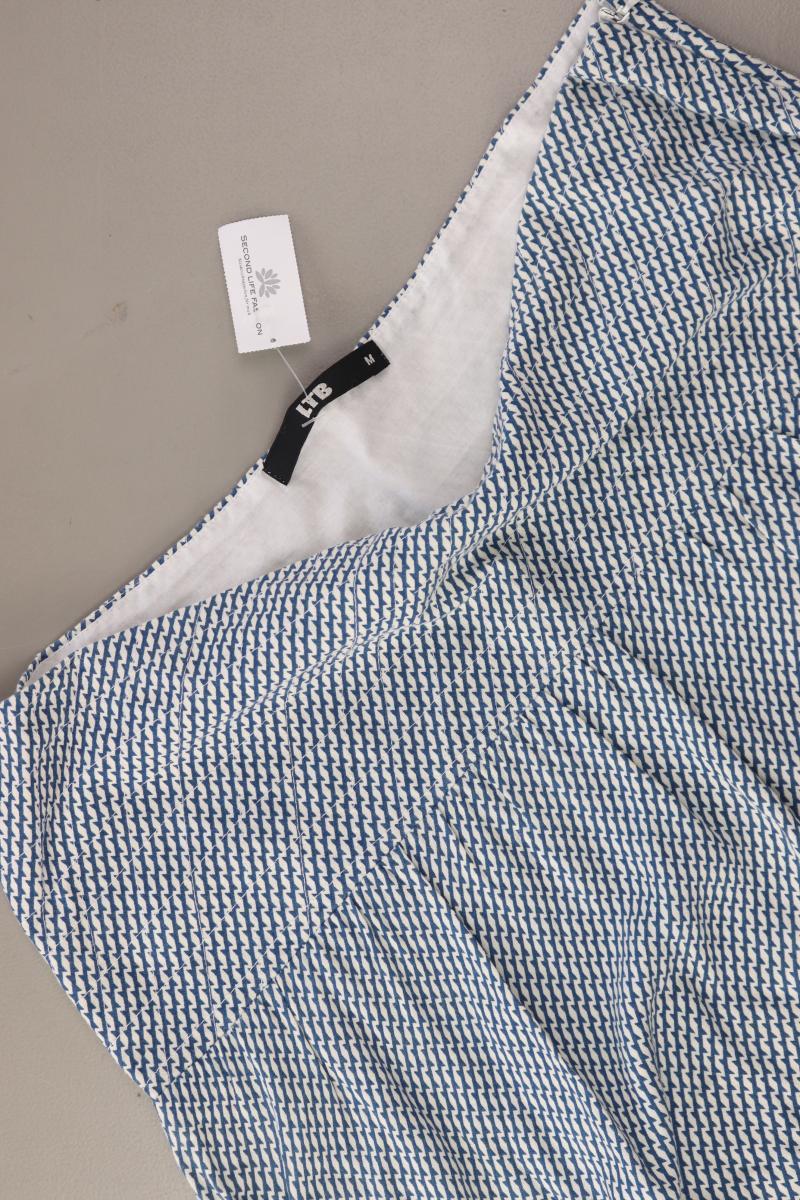 LTB Stretchrock Gr. M geometrisches Muster blau aus Viskose