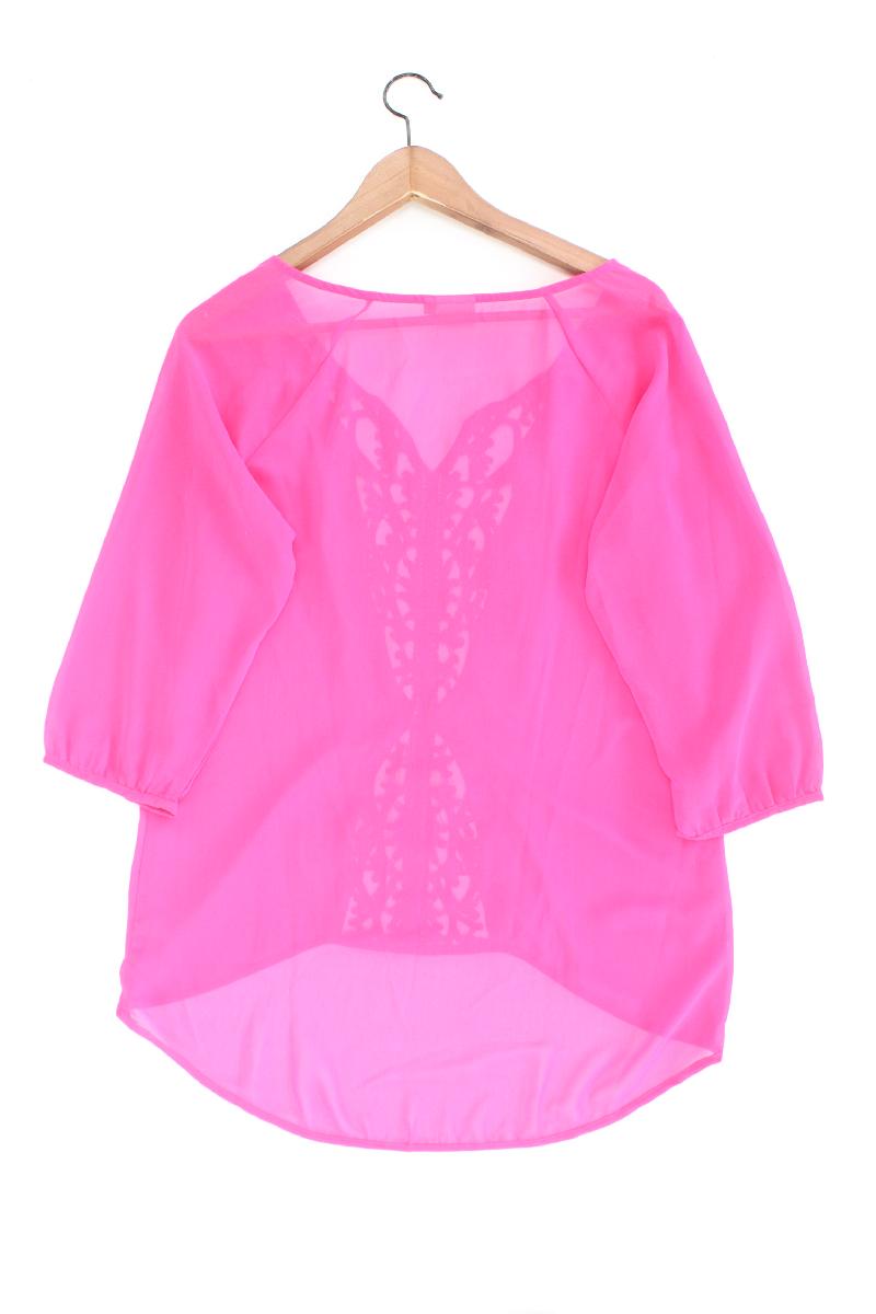 Only Spitzenbluse Gr. 36 3/4 Ärmel pink