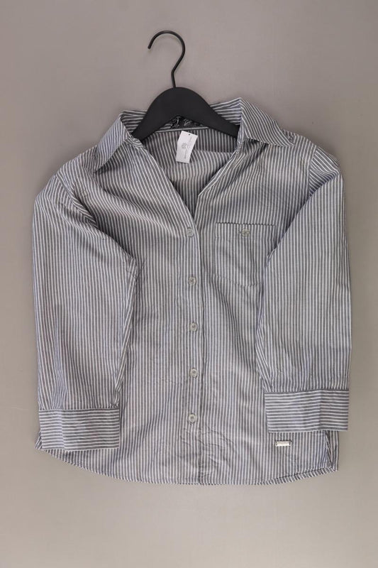 Zagora Classic Bluse Gr. 36 gestreift 3/4 Ärmel grau