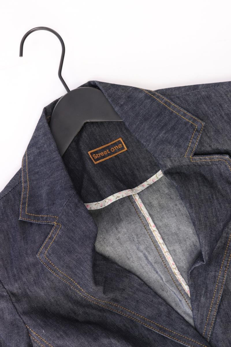 Street One Jeansblazer Gr. 36 blau aus Baumwolle