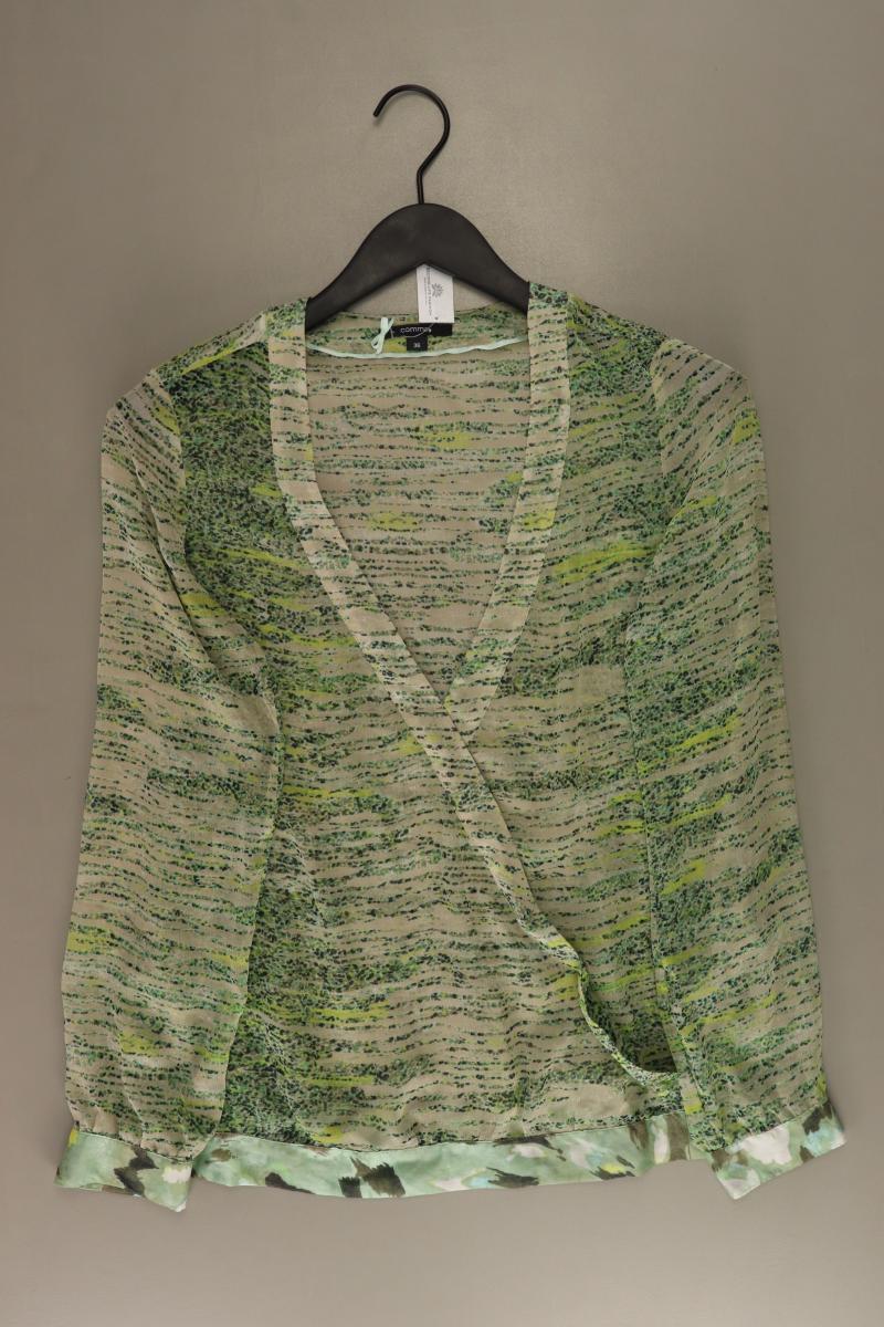 comma, Langarmbluse Gr. 36 grün aus Polyester