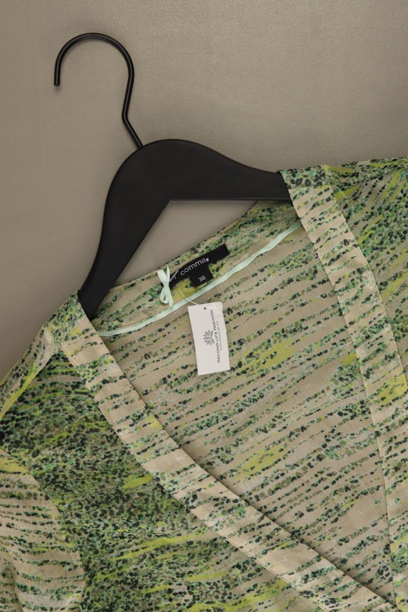 comma, Langarmbluse Gr. 36 grün aus Polyester