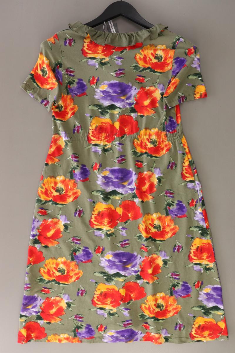 Wissmach Jerseykleid Gr. 36 mit Blumenmuster Kurzarm mehrfarbig aus Viskose