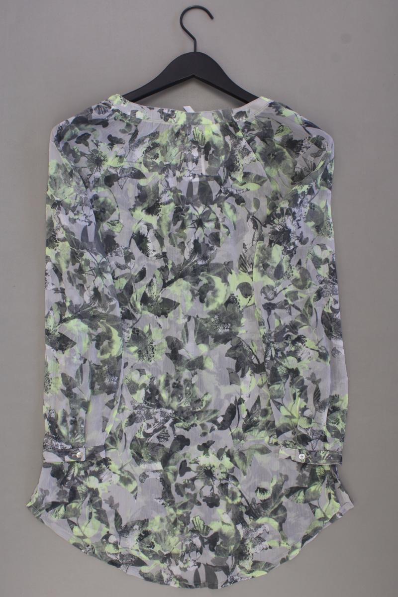 Street One Langarmbluse Gr. 36 mit Blumenmuster grau aus Polyester