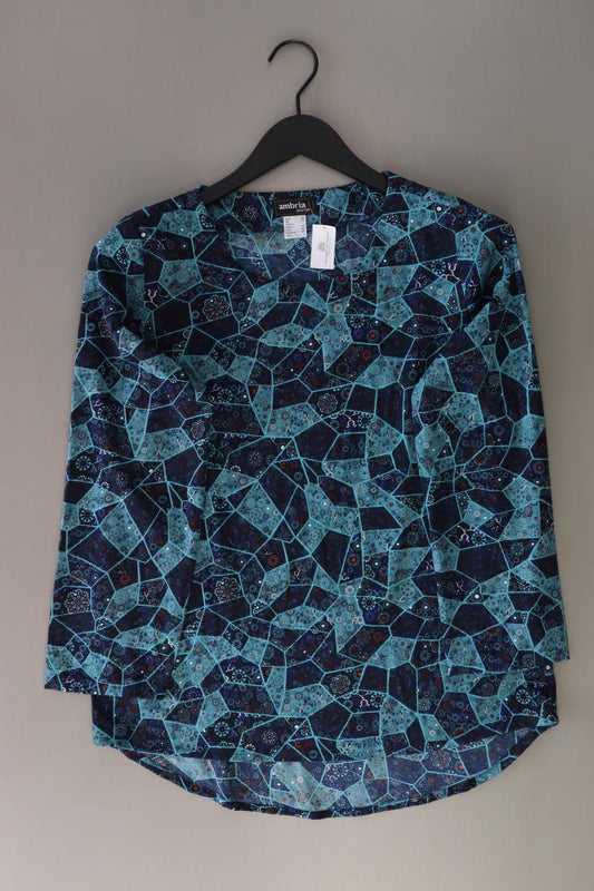Ambria Bluse Gr. 36 3/4 Ärmel blau aus Polyester