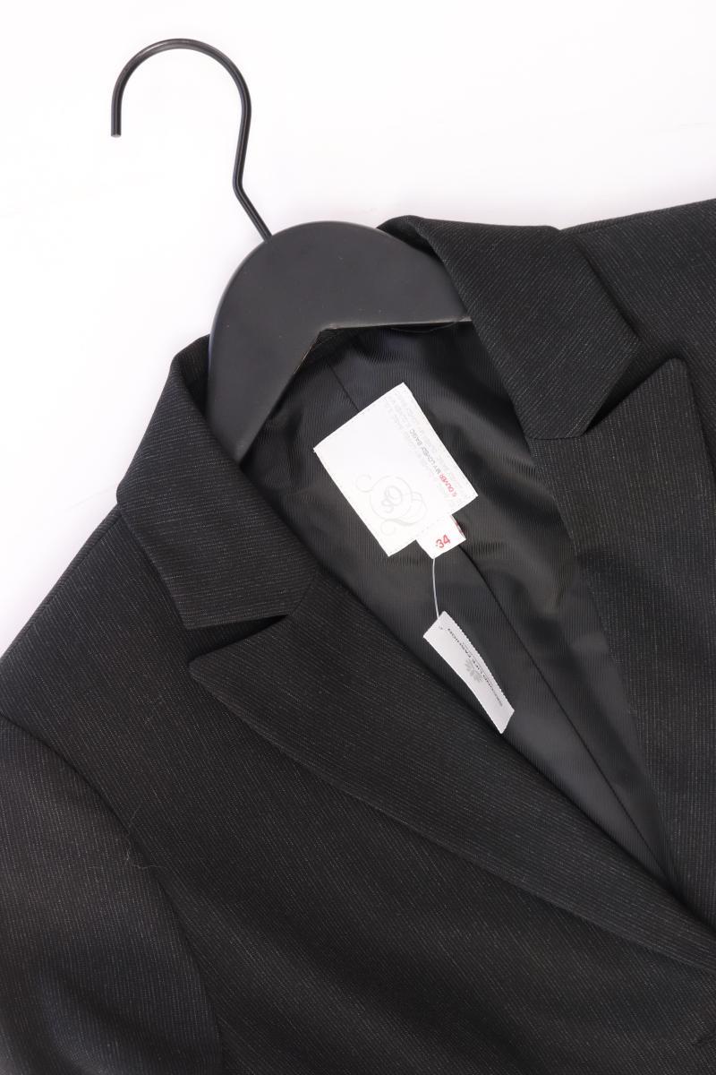 s.Oliver Slim Blazer Gr. 34 schwarz aus Polyester