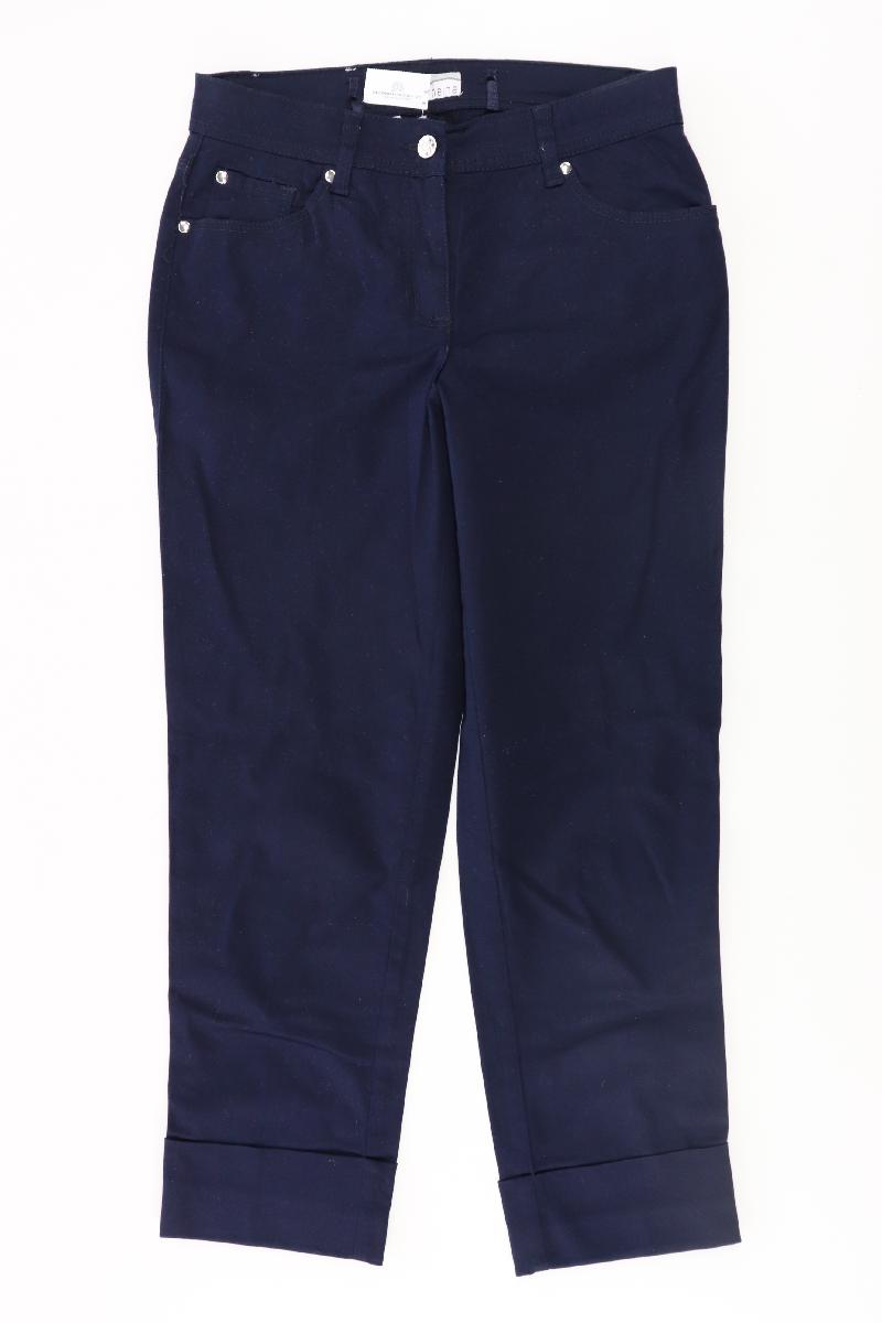 Heine Hose Gr. 36 blau aus Baumwolle