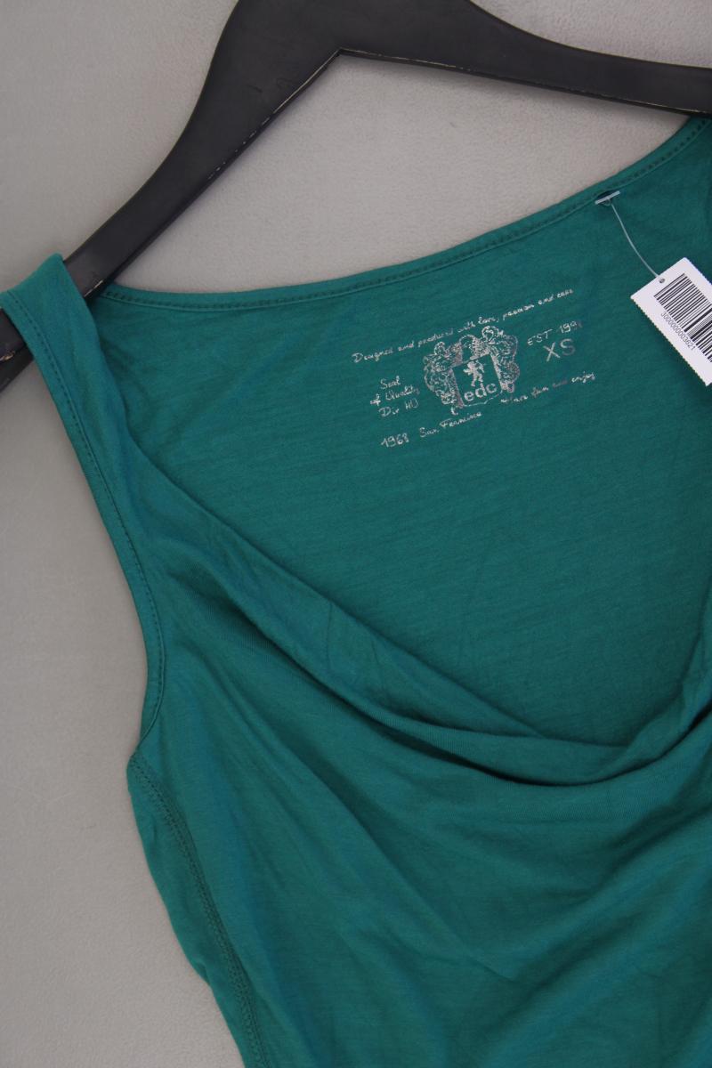 edc by Esprit Longshirt Gr. XS grün aus Viskose