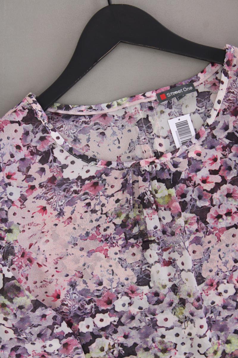 Street One Regular Bluse Gr. 34 mit Blumenmuster 3/4 Ärmel mehrfarbig