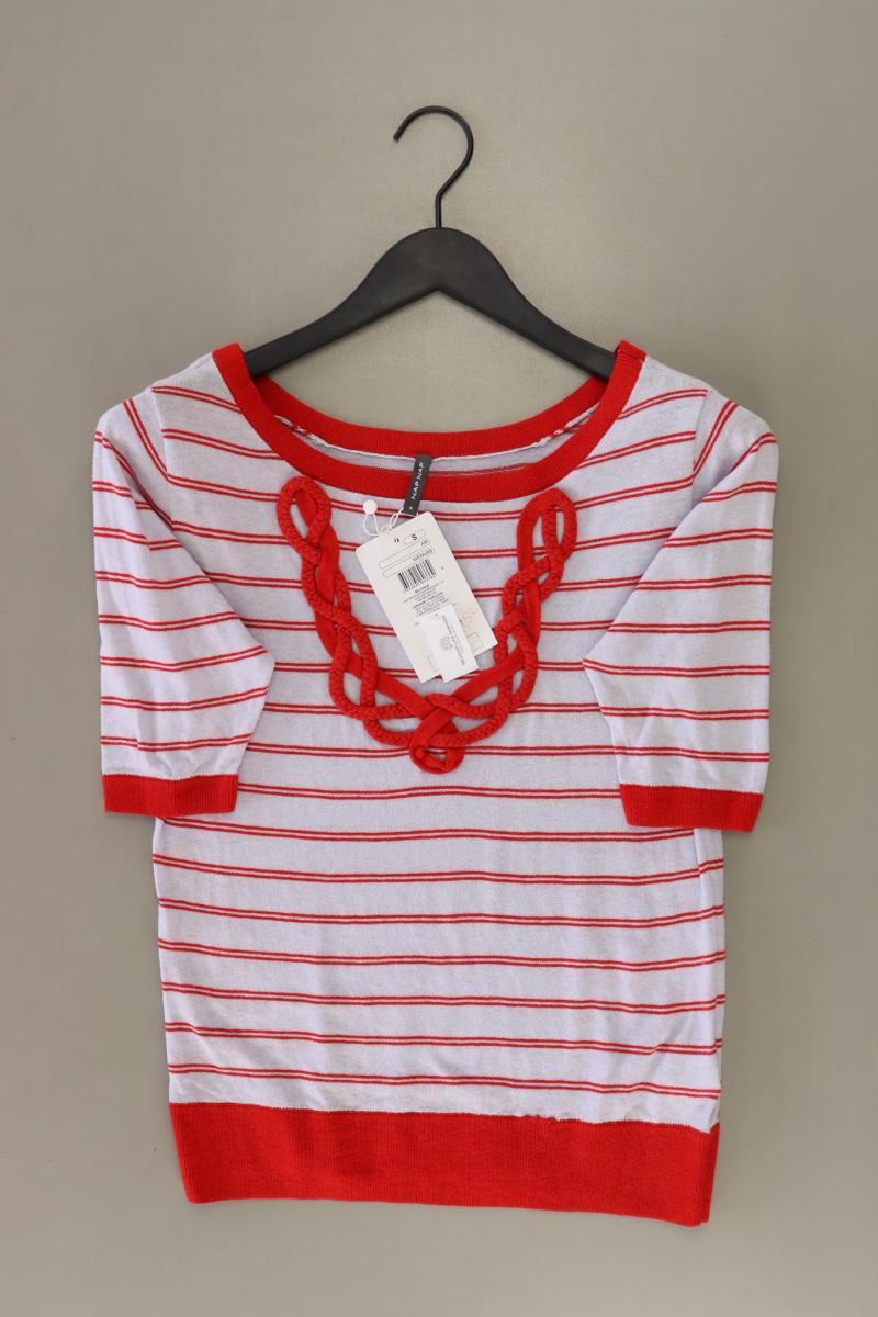 NAF NAF Ringelshirt Gr. S gestreift neu mit Etikett Kurzarm rot aus Baumwolle