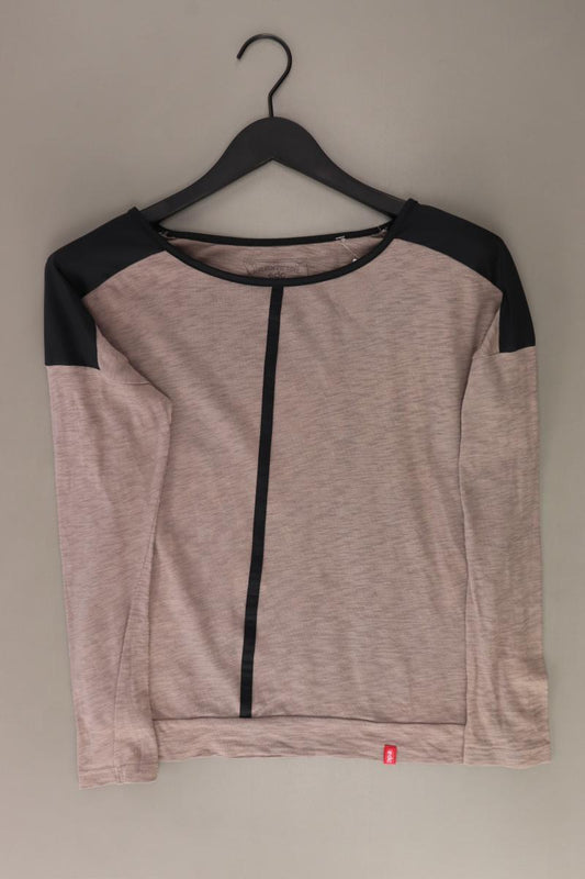 edc by Esprit Longsleeve-Shirt Gr. XS Langarm braun aus Baumwolle
