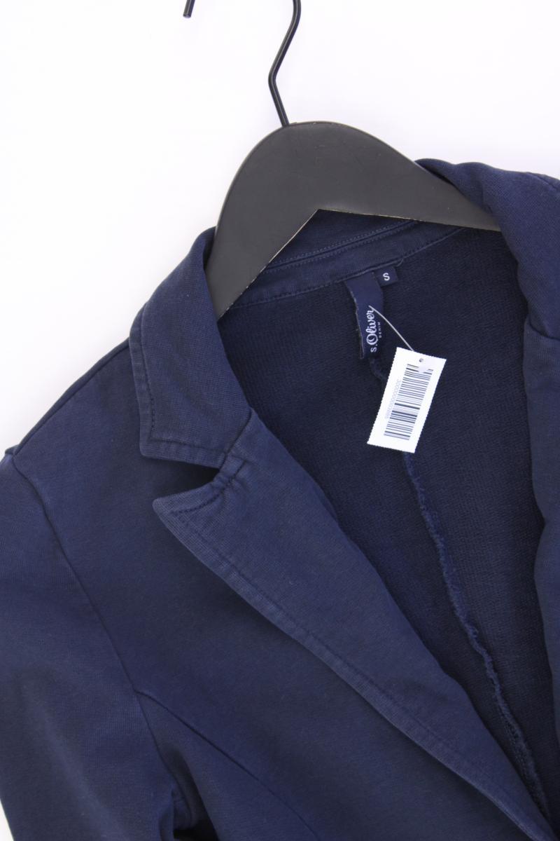 s.Oliver Jerseyblazer Gr. S blau aus Baumwolle