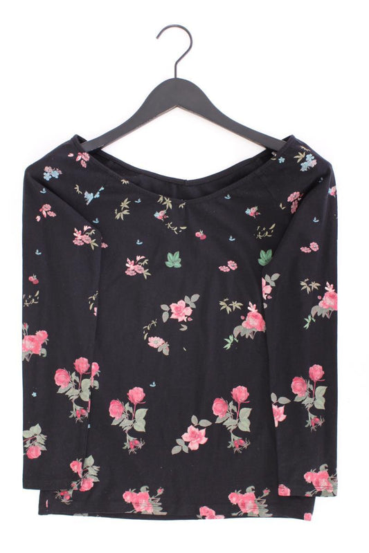 edc by Esprit Longsleeve-Shirt Gr. XS mit Blumenmuster Langarm schwarz