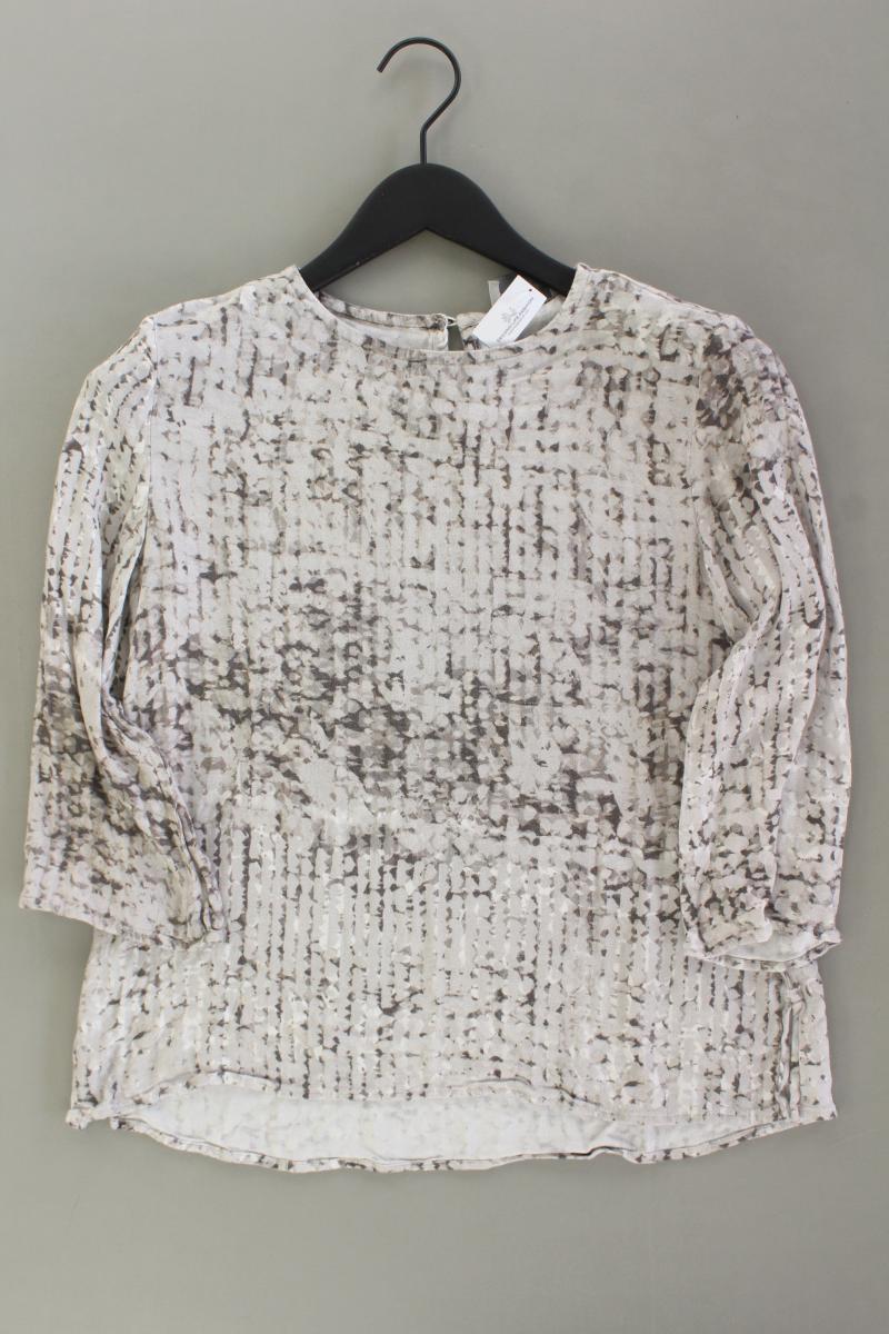 Via Appia Bluse Gr. 36 3/4 Ärmel grau aus Viskose