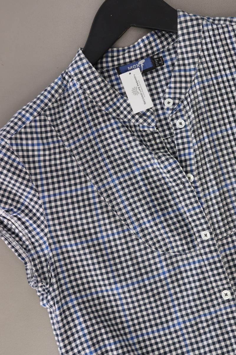 Mexx Karobluse Gr. 36 kariert Kurzarm blau