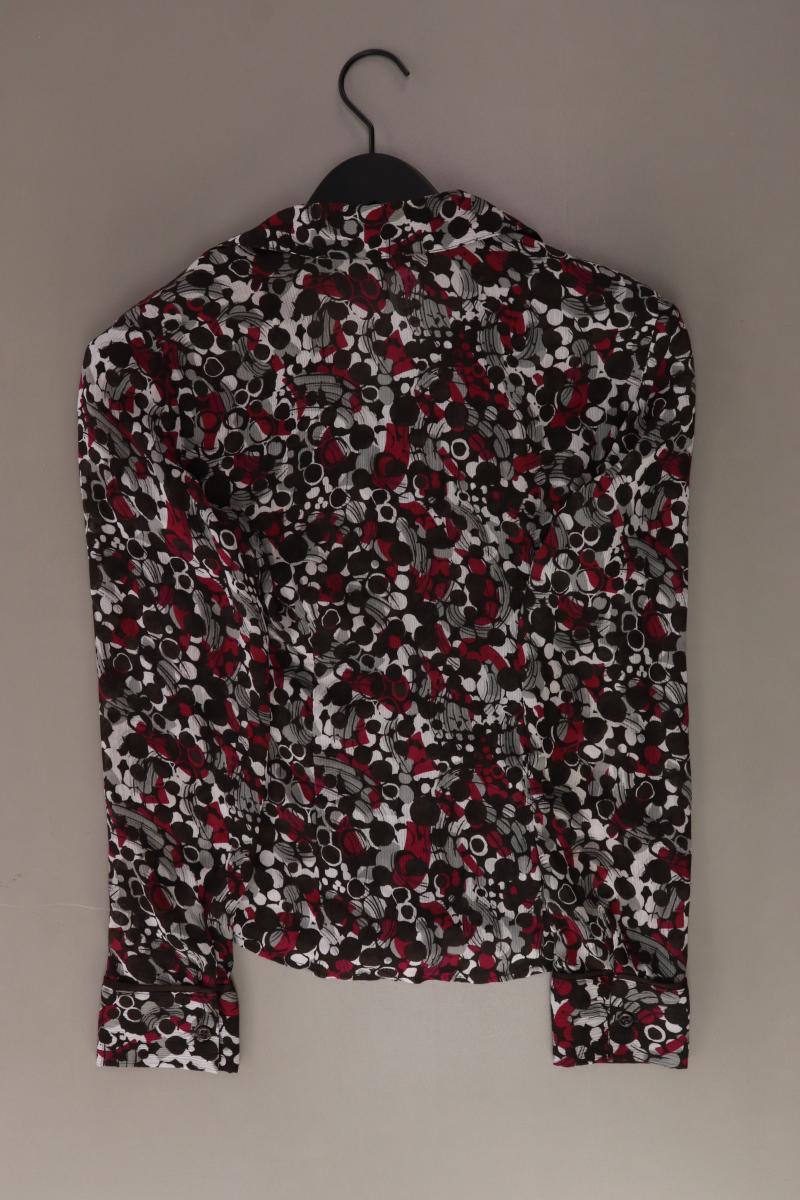 one touch Langarmbluse Gr. 38 geometrisches Muster neuwertig lila aus Polyester