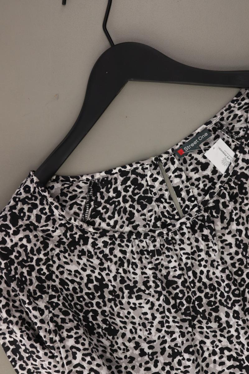 Street One Langarmbluse Gr. 38 mit Tierdruck grau aus Viskose